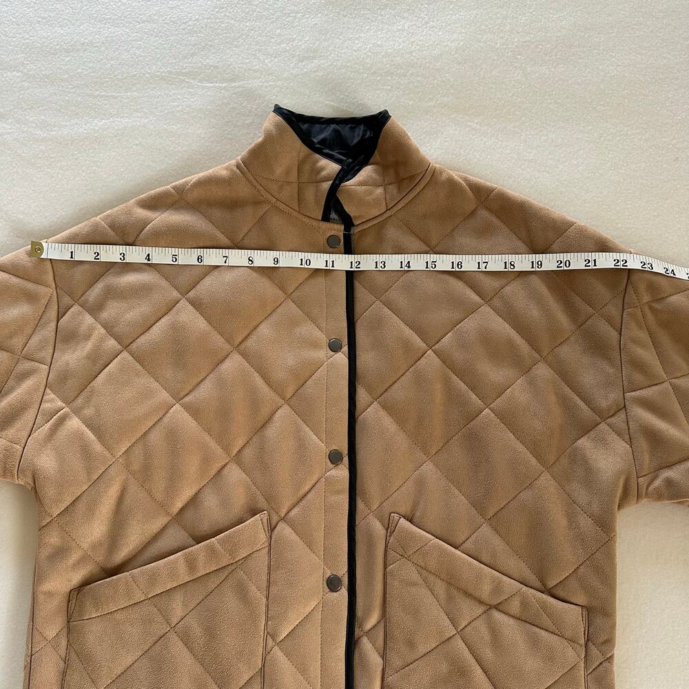 Z Supply Quilted Puff Lightweight Jacket Tan Color Size S - Picture 9 of 12
